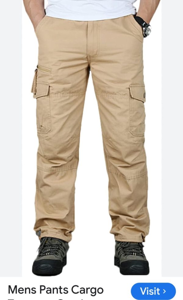 Men's cargo long pant